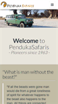 Mobile Screenshot of pendukasafaris.com